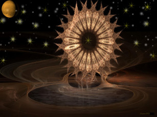 Картинка 3д графика fractal фракталы абстракция узор