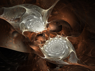 Картинка 3д графика fractal фракталы абстракция