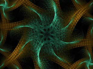 Картинка 3д графика fractal фракталы абстракция