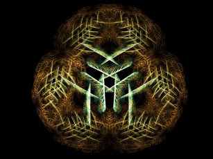 Картинка 3д графика fractal фракталы абстракция