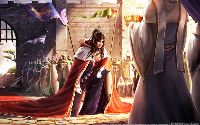 Обои картинки фото trine, видео, игры, девушка, воительница, солдаты