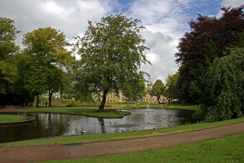 Картинка англия бакстон парк природа деревья река