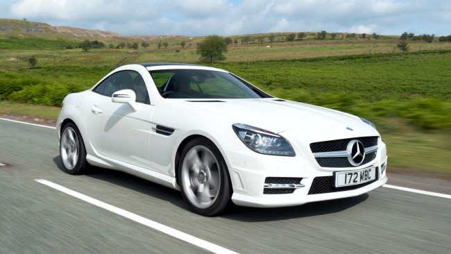 Обои картинки фото mercedes, slk, автомобили, benz, автомобиль, стиль, мощь, скорость