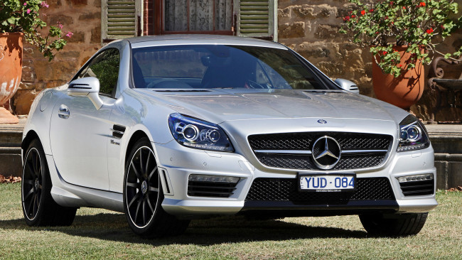 Обои картинки фото mercedes, slk, автомобили, benz, мощь, скорость, стиль, автомобиль