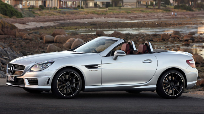 Обои картинки фото mercedes, slk, автомобили, benz, скорость, мощь, стиль, автомобиль
