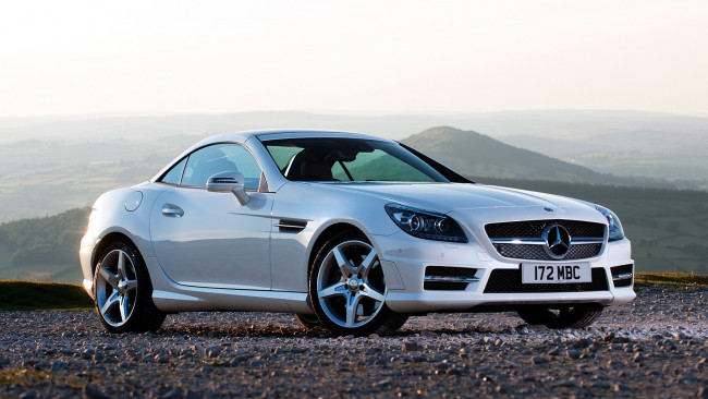 Обои картинки фото mercedes, slk, автомобили, benz, скорость, мощь, автомобиль, стиль