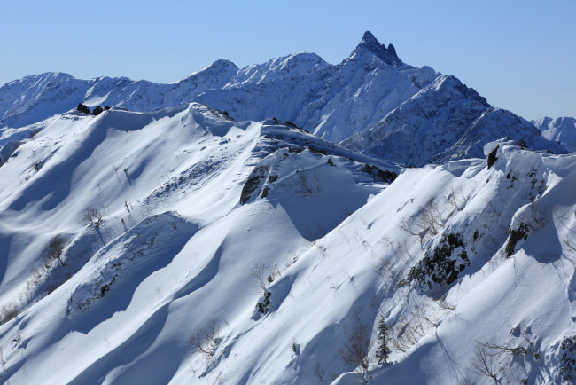 Обои картинки фото природа, горы, снег