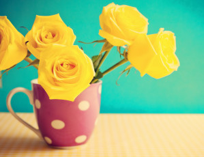 Картинка цветы розы vintage roses flowers винтаж кружка стол