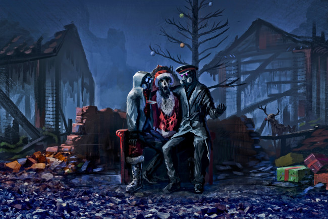 Обои картинки фото фэнтези, романтика апокалипсиса, рождество, санта, клаус, christmas, apocalypse, xmas, zee, captain, alexiuss