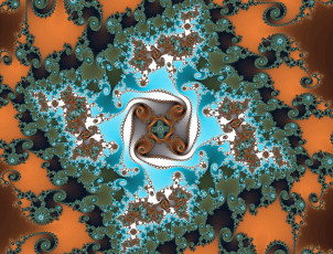 Картинка 3д+графика фракталы+ fractal цвета фон узор