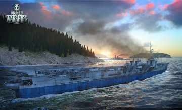 Картинка видео+игры world+of+warships море корабль