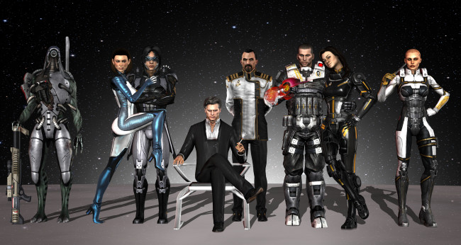 Обои картинки фото видео игры, mass effect 3, персонажи