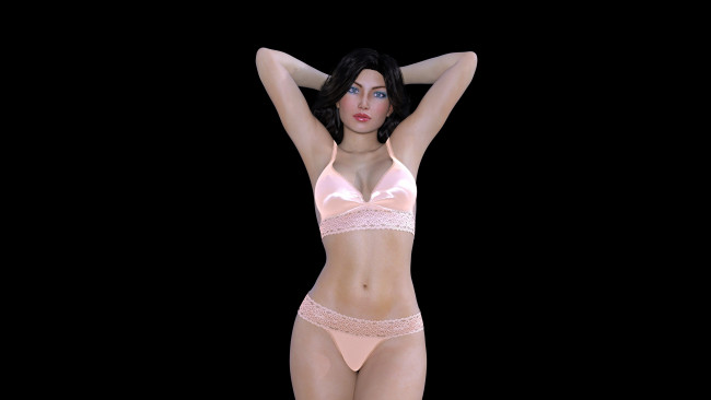 Обои картинки фото 3д графика, люди , people, фон, взгляд, девушка