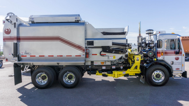 Обои картинки фото автомобили, мусоровозы, мусорщик