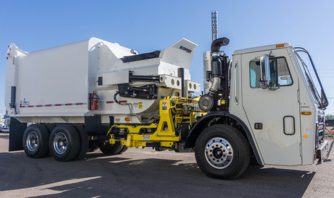 Обои картинки фото автомобили, мусоровозы, мусорщик