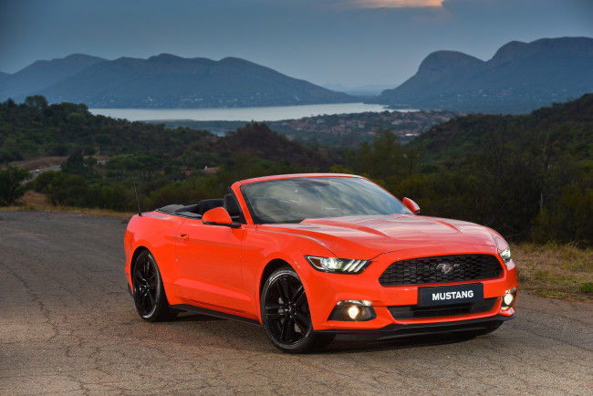 Обои картинки фото автомобили, ford, 2015г, mustang, za-spec, convertible, ecoboost