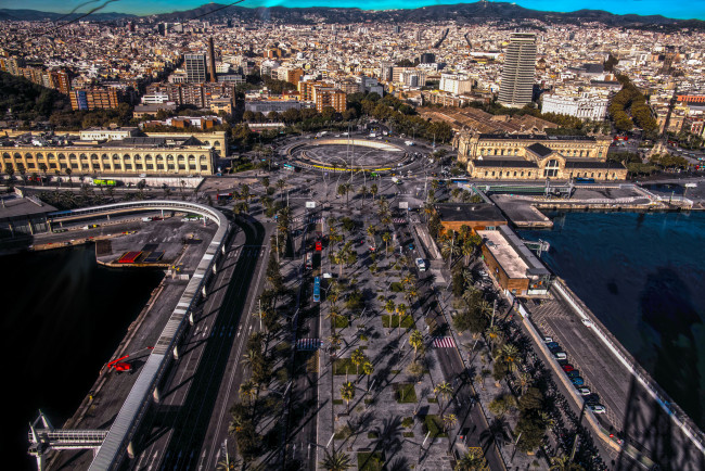 Обои картинки фото barcelona, города, барселона , испания, панорама