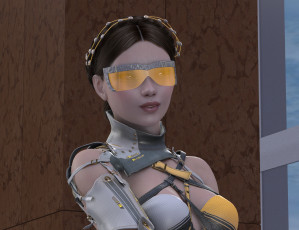 Картинка 3д+графика фантазия+ fantasy фон взгляд девушка