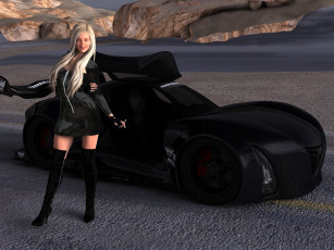 Картинка 3д+графика люди+ people взгляд фон девушка