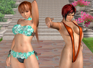 Картинка 3д+графика люди+ people девушки фон взгляд