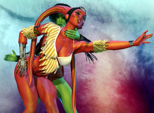 Картинка 3д+графика существа+ creatures фон взгляд халки