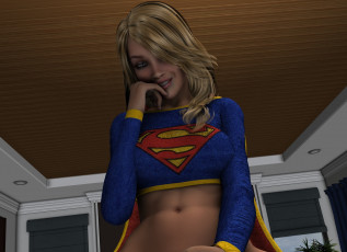 Картинка 3д+графика люди+ people девушка взгляд фон