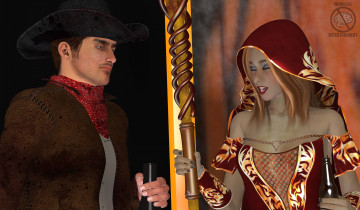 Картинка 3д+графика люди+ people фон взгляд девушка