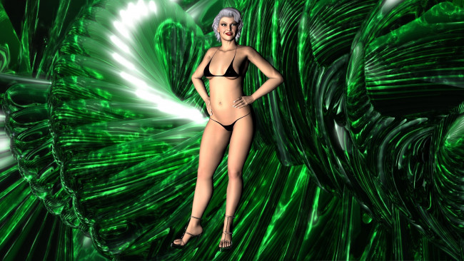 Обои картинки фото 3д графика, люди , people, фон, взгляд, девушка