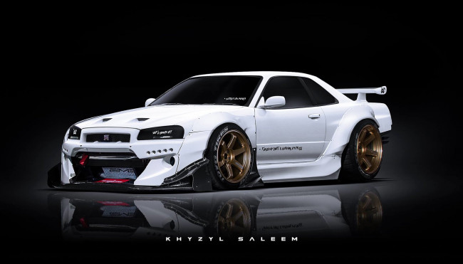 Обои картинки фото автомобили, виртуальный тюнинг, nissan