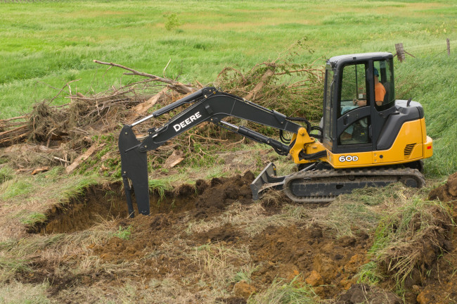 Обои картинки фото техника, экскаваторы, john, deere