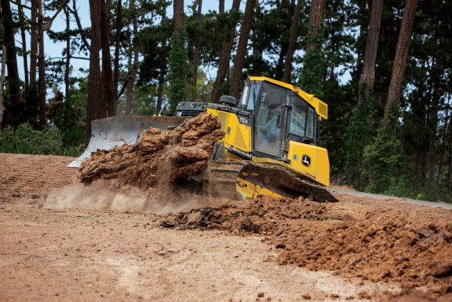 Обои картинки фото техника, бульдозеры на гусенецах, john, deere