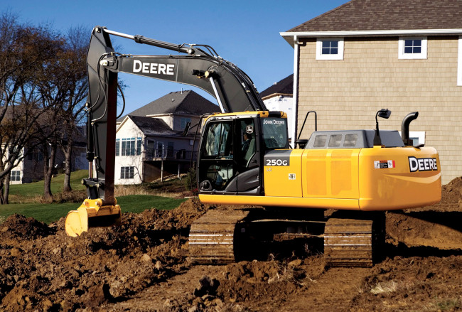 Обои картинки фото техника, экскаваторы, john, deere