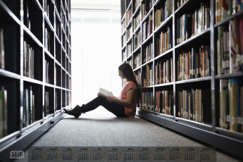 Картинка календари девушки книга стеллаж 2018