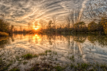 Картинка природа восходы закаты простор