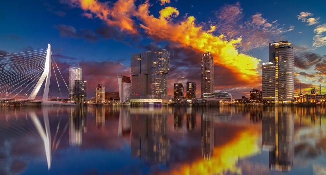 Обои картинки фото rotterdam, города, - панорамы, простор