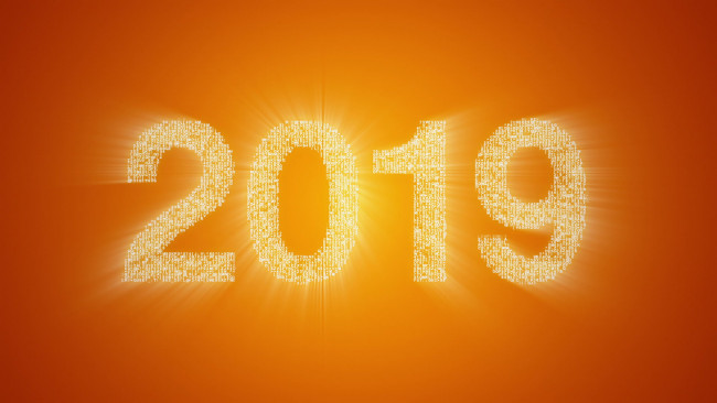 Обои картинки фото праздничные, - разное , новый год, год, свечение, цифры