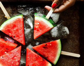 Картинка еда арбуз лед сочный