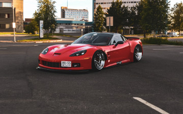 обоя chevrolet corvette c6, автомобили, виртуальный тюнинг, chevrolet, corvette, c6, американская, классика, и, мощь