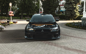обоя mitsubishi motors lancer evolution x widebody, автомобили, виртуальный тюнинг, mitsubishi, motors, lancer, evolution, x, widebody, японское, легендарное, качество, сделанное, на, века