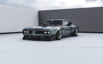 Картинка oldsmobile+442+widebody автомобили виртуальный+тюнинг oldsmobile 442 widebody американская классика и мощь