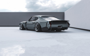 Картинка oldsmobile+442+widebody автомобили виртуальный+тюнинг oldsmobile 442 widebody американская классика и мощь