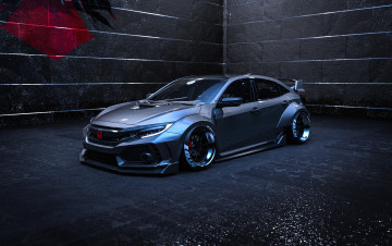 обоя honda civic type-r fk8, автомобили, виртуальный тюнинг, honda, civic, type, r, fk8, японское, легендарное, качество, сделанное, на, века
