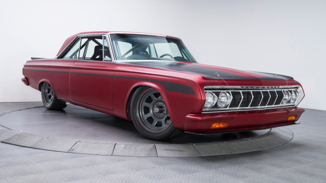 Обои картинки фото автомобили, plymouth, 1964, custom, belvedere