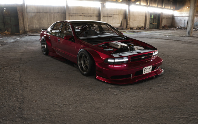 Обои картинки фото chevrolet impala ss, автомобили, виртуальный тюнинг, chevrolet, impala, ss, американская, классика, и, мощь