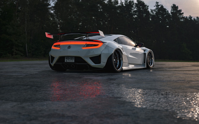 Обои картинки фото honda acura nsx widebody, автомобили, виртуальный тюнинг, honda, acura, nsx, widebody, эта, девчёнка, такую, грязь, может, варить, мама, мия