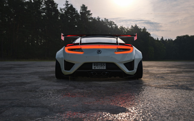 Обои картинки фото honda acura nsx widebody, автомобили, виртуальный тюнинг, honda, acura, nsx, widebody, эта, девчёнка, такую, грязь, может, варить, мама, мия