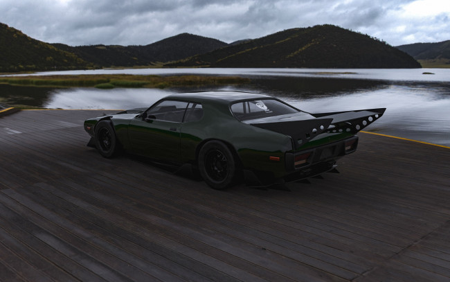 Обои картинки фото plymouth road runner gtx, автомобили, виртуальный тюнинг, plymouth, road, runner, gtx, американская, классика, и, мощь