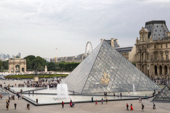 Картинка the+louvre+museum города париж+ франция the louvre museum