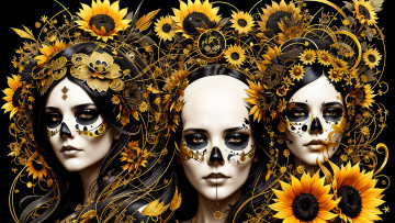 Картинка фэнтези девушки нейросети графика нейроарт ai art нейронные сети рисунки нейро искусство