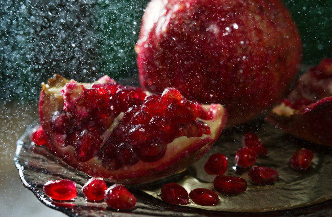 Обои картинки фото еда, гранат